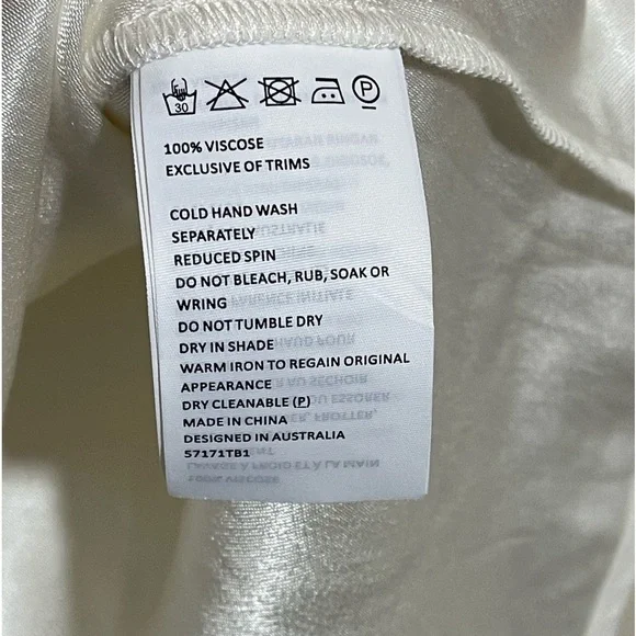 Bardot Viscose Tie Neck Sleeveless Blouse Top in Ivory NWT Sz. XL Sz. X-Large - Picture 12 of 13